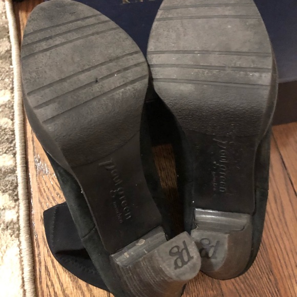 Paul Green black suede booties - Picture 3 of 5